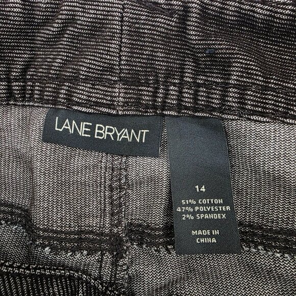 Lane Bryant Womens 14 Brown Corduroy Pants Straight Leg Pockets Retro Y2K Vibe - Picture 5 of 16